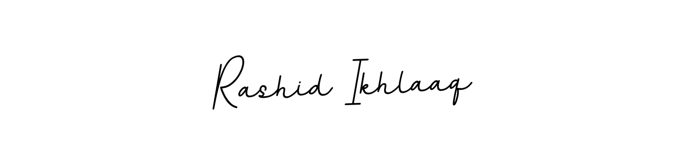 Design your own signature with our free online signature maker. With this signature software, you can create a handwritten (BallpointsItalic-DORy9) signature for name Rashid Ikhlaaq. Rashid Ikhlaaq signature style 11 images and pictures png