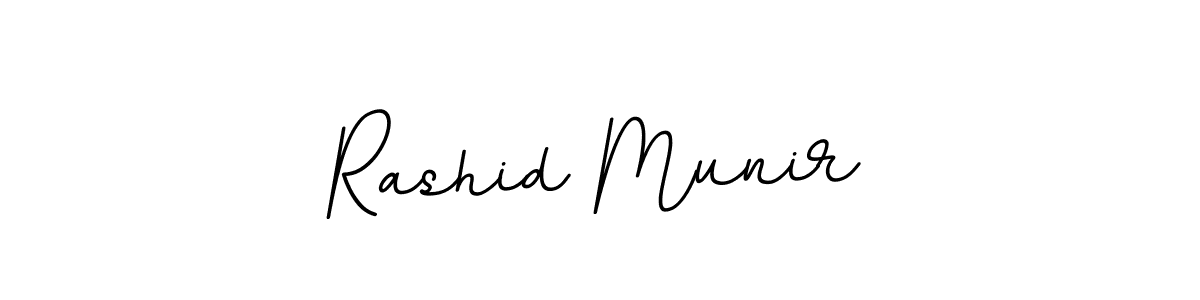 Create a beautiful signature design for name Rashid Munir. With this signature (BallpointsItalic-DORy9) fonts, you can make a handwritten signature for free. Rashid Munir signature style 11 images and pictures png