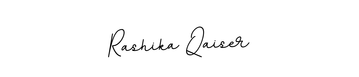 The best way (BallpointsItalic-DORy9) to make a short signature is to pick only two or three words in your name. The name Rashika Qaiser include a total of six letters. For converting this name. Rashika Qaiser signature style 11 images and pictures png