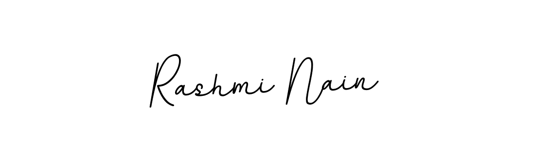 Make a beautiful signature design for name Rashmi Nain. With this signature (BallpointsItalic-DORy9) style, you can create a handwritten signature for free. Rashmi Nain signature style 11 images and pictures png
