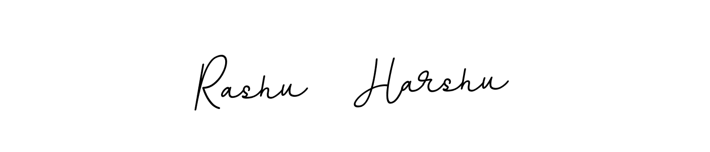 Create a beautiful signature design for name Rashu   Harshu. With this signature (BallpointsItalic-DORy9) fonts, you can make a handwritten signature for free. Rashu   Harshu signature style 11 images and pictures png