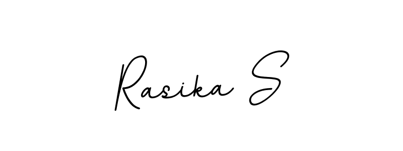 if you are searching for the best signature style for your name Rasika S. so please give up your signature search. here we have designed multiple signature styles  using BallpointsItalic-DORy9. Rasika S signature style 11 images and pictures png