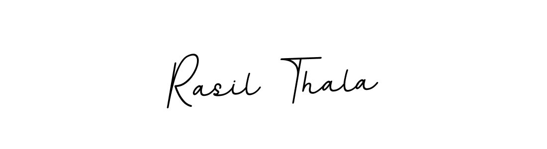 This is the best signature style for the Rasil Thala name. Also you like these signature font (BallpointsItalic-DORy9). Mix name signature. Rasil Thala signature style 11 images and pictures png