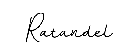 Looking for an artistic signature for Ratandel? The BallpointsItalic-DORy9 calligraphy style gives a sophisticated flow suitable for business cards and emails. Ratandel signature style 11 images and pictures png