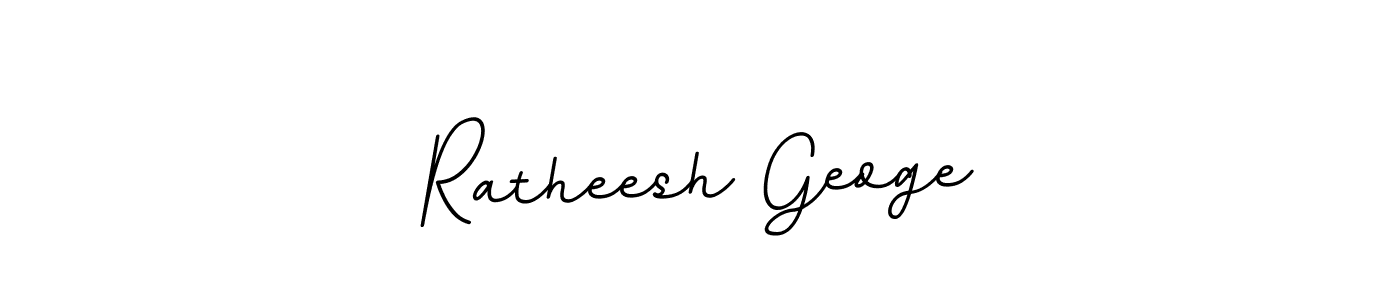 Make a beautiful signature design for name Ratheesh Geoge. With this signature (BallpointsItalic-DORy9) style, you can create a handwritten signature for free. Ratheesh Geoge signature style 11 images and pictures png