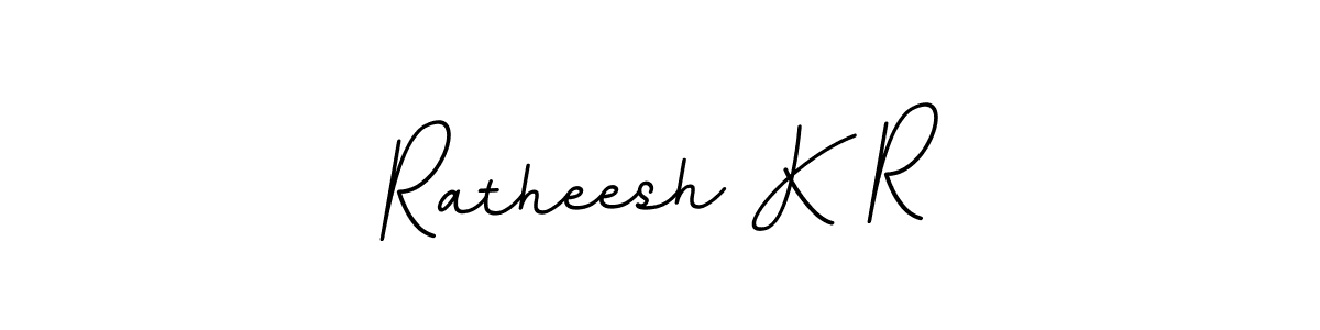 Make a beautiful signature design for name Ratheesh K R. With this signature (BallpointsItalic-DORy9) style, you can create a handwritten signature for free. Ratheesh K R signature style 11 images and pictures png