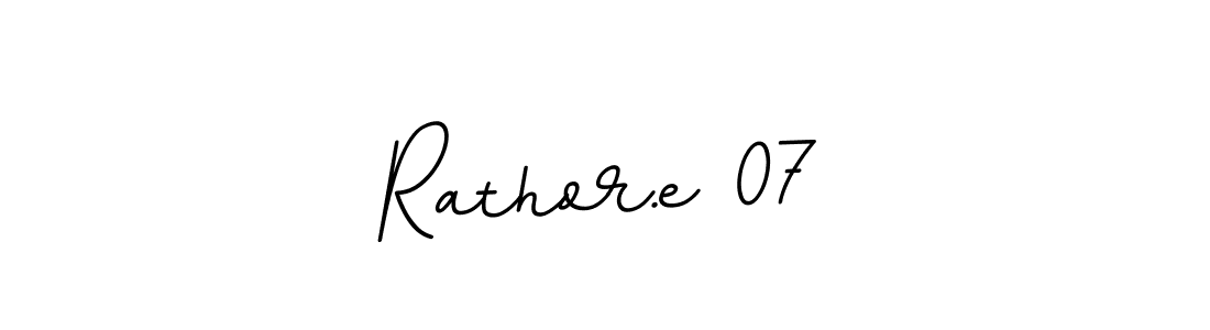 The best way (BallpointsItalic-DORy9) to make a short signature is to pick only two or three words in your name. The name Rathor.e 07 include a total of six letters. For converting this name. Rathor.e 07 signature style 11 images and pictures png