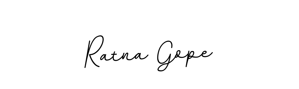 How to make Ratna Gope name signature. Use BallpointsItalic-DORy9 style for creating short signs online. This is the latest handwritten sign. Ratna Gope signature style 11 images and pictures png