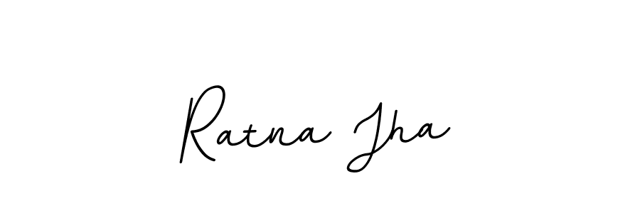 Use a signature maker to create a handwritten signature online. With this signature software, you can design (BallpointsItalic-DORy9) your own signature for name Ratna Jha. Ratna Jha signature style 11 images and pictures png