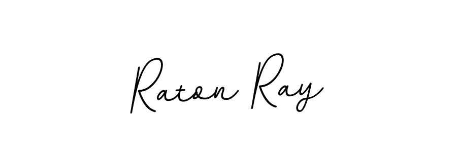 How to make Raton Ray name signature. Use BallpointsItalic-DORy9 style for creating short signs online. This is the latest handwritten sign. Raton Ray signature style 11 images and pictures png