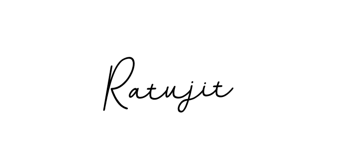 How to make Ratujit name signature. Use BallpointsItalic-DORy9 style for creating short signs online. This is the latest handwritten sign. Ratujit signature style 11 images and pictures png