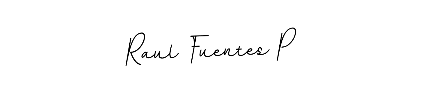 This is the best signature style for the Raul Fuentes P name. Also you like these signature font (BallpointsItalic-DORy9). Mix name signature. Raul Fuentes P signature style 11 images and pictures png