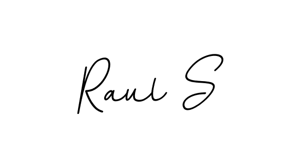 Use a signature maker to create a handwritten signature online. With this signature software, you can design (BallpointsItalic-DORy9) your own signature for name Raul S. Raul S signature style 11 images and pictures png