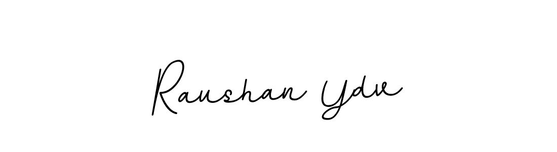 The best way (BallpointsItalic-DORy9) to make a short signature is to pick only two or three words in your name. The name Raushan Ydv include a total of six letters. For converting this name. Raushan Ydv signature style 11 images and pictures png