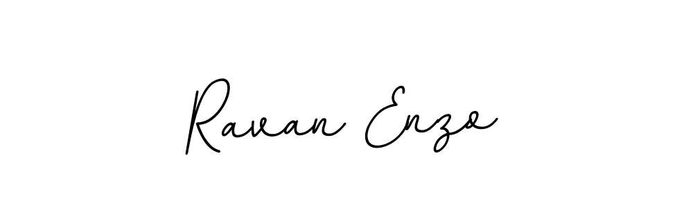 Design your own signature with our free online signature maker. With this signature software, you can create a handwritten (BallpointsItalic-DORy9) signature for name Ravan Enzo. Ravan Enzo signature style 11 images and pictures png