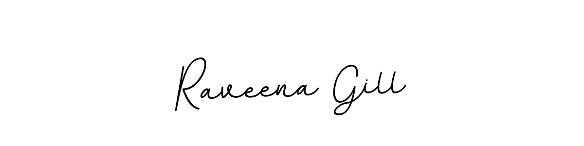 Use a signature maker to create a handwritten signature online. With this signature software, you can design (BallpointsItalic-DORy9) your own signature for name Raveena Gill. Raveena Gill signature style 11 images and pictures png