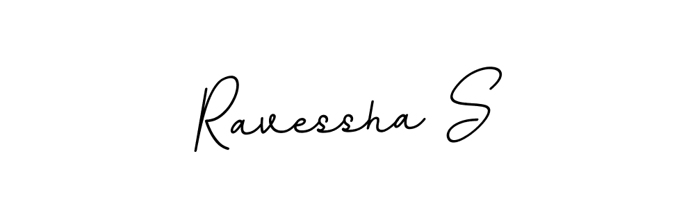 if you are searching for the best signature style for your name Ravessha S. so please give up your signature search. here we have designed multiple signature styles  using BallpointsItalic-DORy9. Ravessha S signature style 11 images and pictures png