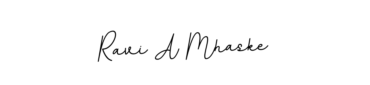 Make a beautiful signature design for name Ravi A Mhaske. With this signature (BallpointsItalic-DORy9) style, you can create a handwritten signature for free. Ravi A Mhaske signature style 11 images and pictures png