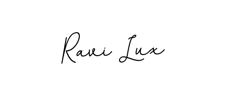 Use a signature maker to create a handwritten signature online. With this signature software, you can design (BallpointsItalic-DORy9) your own signature for name Ravi Lux. Ravi Lux signature style 11 images and pictures png