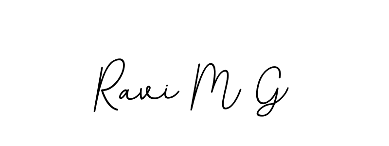 Ravi M G stylish signature style. Best Handwritten Sign (BallpointsItalic-DORy9) for my name. Handwritten Signature Collection Ideas for my name Ravi M G. Ravi M G signature style 11 images and pictures png