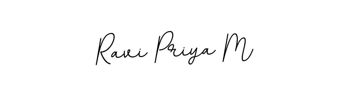 Ravi Priya M stylish signature style. Best Handwritten Sign (BallpointsItalic-DORy9) for my name. Handwritten Signature Collection Ideas for my name Ravi Priya M. Ravi Priya M signature style 11 images and pictures png