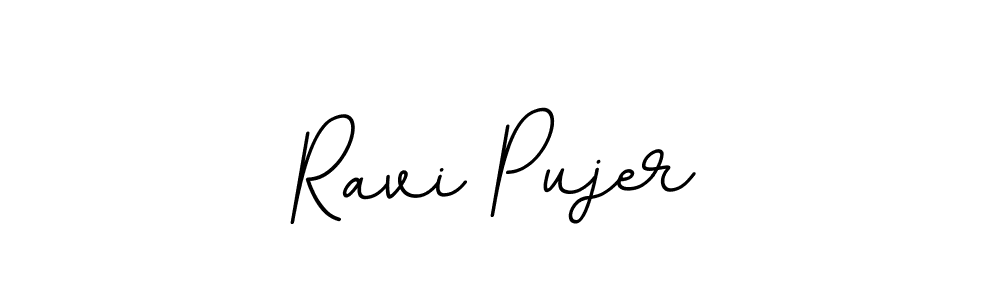 Similarly BallpointsItalic-DORy9 is the best handwritten signature design. Signature creator online .You can use it as an online autograph creator for name Ravi Pujer. Ravi Pujer signature style 11 images and pictures png