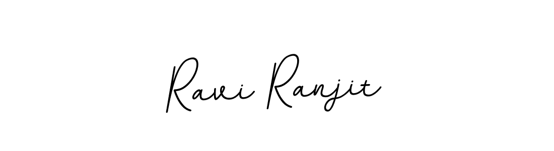 How to make Ravi Ranjit name signature. Use BallpointsItalic-DORy9 style for creating short signs online. This is the latest handwritten sign. Ravi Ranjit signature style 11 images and pictures png