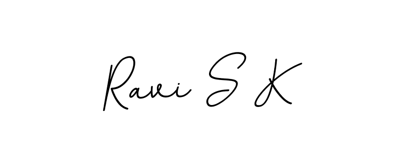 It looks lik you need a new signature style for name Ravi S K. Design unique handwritten (BallpointsItalic-DORy9) signature with our free signature maker in just a few clicks. Ravi S K signature style 11 images and pictures png
