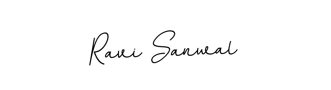 Make a beautiful signature design for name Ravi Sanwal. With this signature (BallpointsItalic-DORy9) style, you can create a handwritten signature for free. Ravi Sanwal signature style 11 images and pictures png