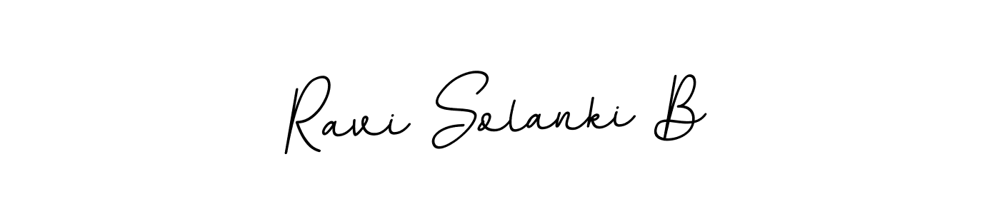 It looks lik you need a new signature style for name Ravi Solanki B. Design unique handwritten (BallpointsItalic-DORy9) signature with our free signature maker in just a few clicks. Ravi Solanki B signature style 11 images and pictures png