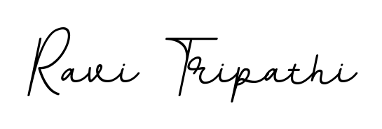 Give your name Ravi Tripathi an exquisite flair with the BallpointsItalic-DORy9 script font. Ideal for contracts, resumes, and formal letterheads. Ravi Tripathi signature style 11 images and pictures png