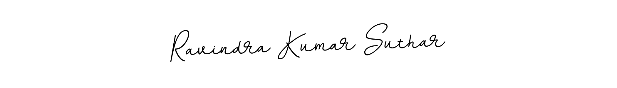 Make a beautiful signature design for name Ravindra Kumar Suthar. With this signature (BallpointsItalic-DORy9) style, you can create a handwritten signature for free. Ravindra Kumar Suthar signature style 11 images and pictures png