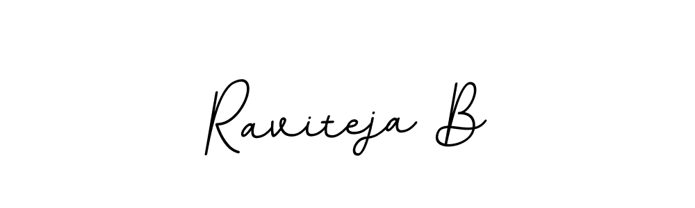 The best way (BallpointsItalic-DORy9) to make a short signature is to pick only two or three words in your name. The name Raviteja B include a total of six letters. For converting this name. Raviteja B signature style 11 images and pictures png
