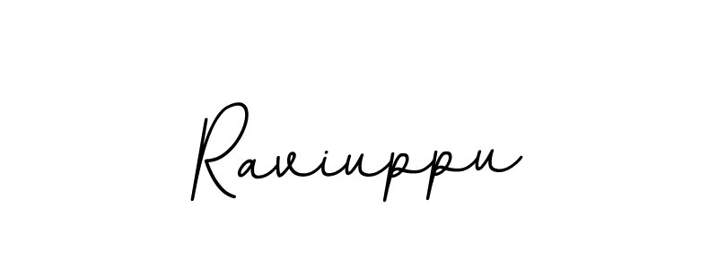 Design your own signature with our free online signature maker. With this signature software, you can create a handwritten (BallpointsItalic-DORy9) signature for name Raviuppu. Raviuppu signature style 11 images and pictures png