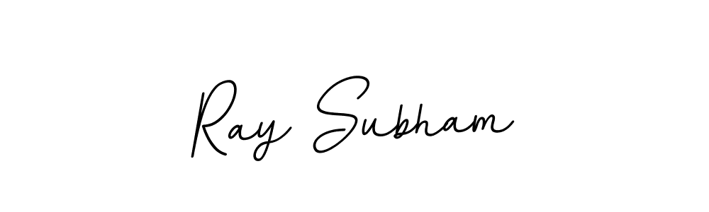 Create a beautiful signature design for name Ray Subham. With this signature (BallpointsItalic-DORy9) fonts, you can make a handwritten signature for free. Ray Subham signature style 11 images and pictures png