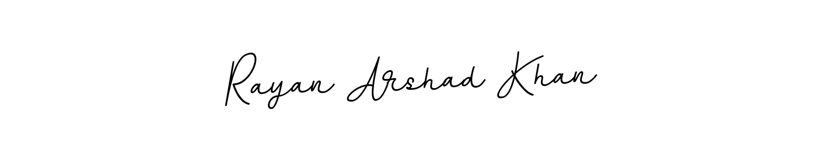 The best way (BallpointsItalic-DORy9) to make a short signature is to pick only two or three words in your name. The name Rayan Arshad Khan include a total of six letters. For converting this name. Rayan Arshad Khan signature style 11 images and pictures png