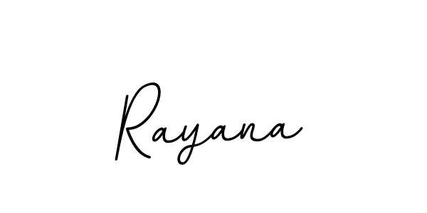 Make a beautiful signature design for name Rayana. With this signature (BallpointsItalic-DORy9) style, you can create a handwritten signature for free. Rayana signature style 11 images and pictures png