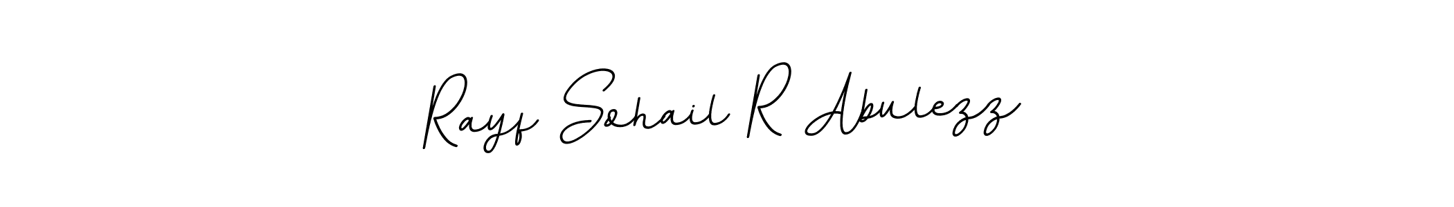 Make a beautiful signature design for name Rayf Sohail R Abulezz. With this signature (BallpointsItalic-DORy9) style, you can create a handwritten signature for free. Rayf Sohail R Abulezz signature style 11 images and pictures png