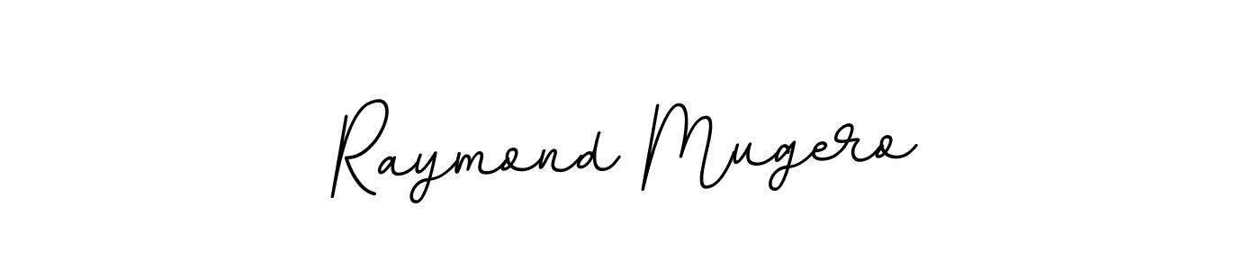 Design your own signature with our free online signature maker. With this signature software, you can create a handwritten (BallpointsItalic-DORy9) signature for name Raymond Mugero. Raymond Mugero signature style 11 images and pictures png