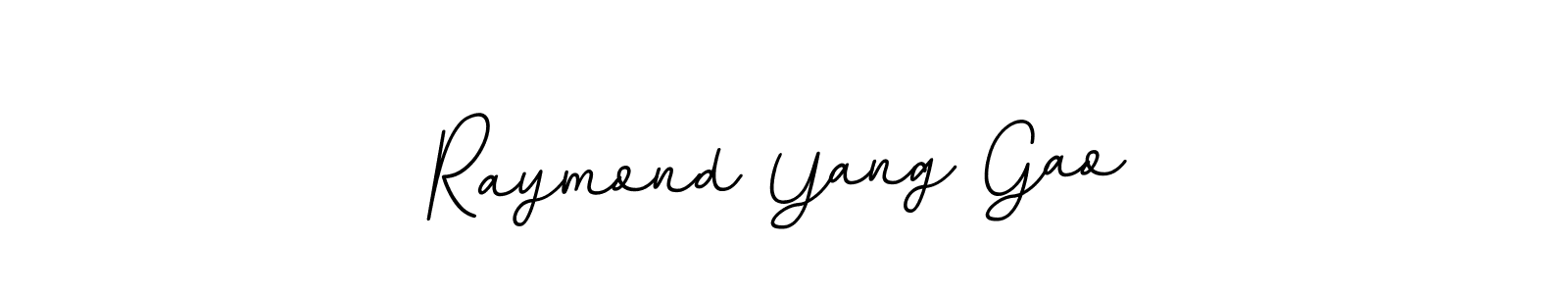 How to make Raymond Yang Gao name signature. Use BallpointsItalic-DORy9 style for creating short signs online. This is the latest handwritten sign. Raymond Yang Gao signature style 11 images and pictures png