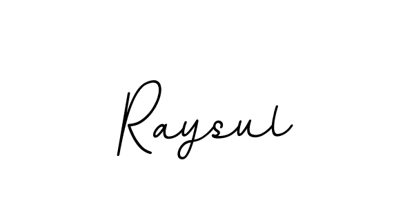 Use a signature maker to create a handwritten signature online. With this signature software, you can design (BallpointsItalic-DORy9) your own signature for name Raysul. Raysul signature style 11 images and pictures png