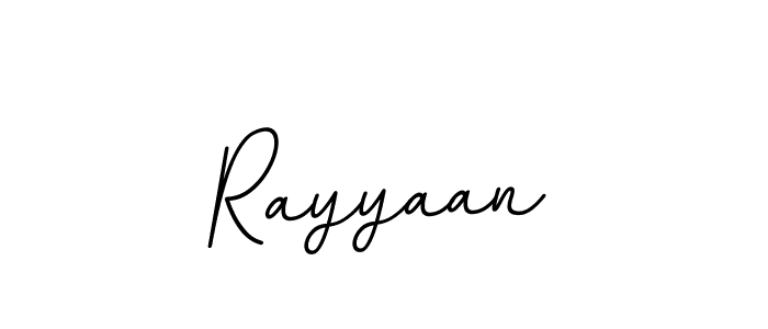 How to make Rayyaan name signature. Use BallpointsItalic-DORy9 style for creating short signs online. This is the latest handwritten sign. Rayyaan signature style 11 images and pictures png