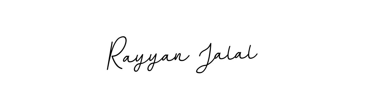 You should practise on your own different ways (BallpointsItalic-DORy9) to write your name (Rayyan Jalal) in signature. don't let someone else do it for you. Rayyan Jalal signature style 11 images and pictures png