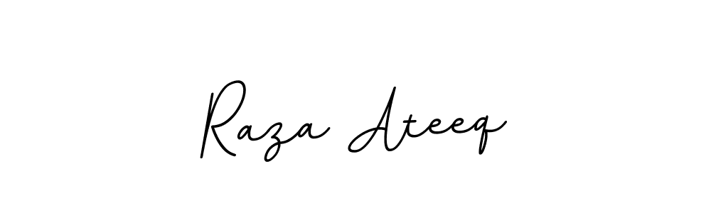 Use a signature maker to create a handwritten signature online. With this signature software, you can design (BallpointsItalic-DORy9) your own signature for name Raza Ateeq. Raza Ateeq signature style 11 images and pictures png