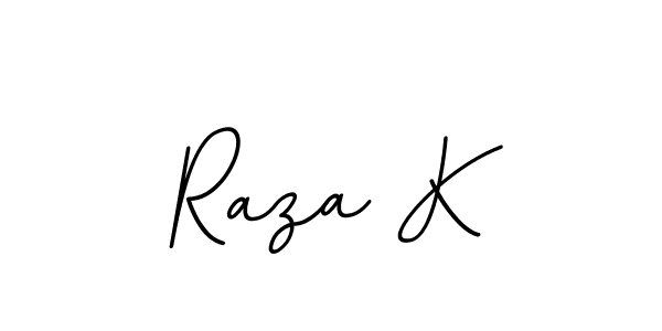 Use a signature maker to create a handwritten signature online. With this signature software, you can design (BallpointsItalic-DORy9) your own signature for name Raza K. Raza K signature style 11 images and pictures png