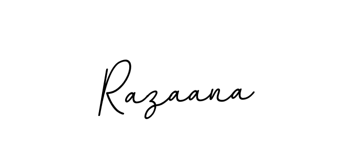 Design your own signature with our free online signature maker. With this signature software, you can create a handwritten (BallpointsItalic-DORy9) signature for name Razaana. Razaana signature style 11 images and pictures png