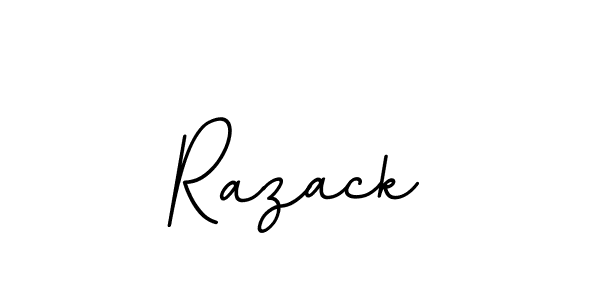Create a beautiful signature design for name Razack. With this signature (BallpointsItalic-DORy9) fonts, you can make a handwritten signature for free. Razack signature style 11 images and pictures png