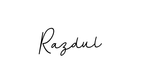 How to make Razdul name signature. Use BallpointsItalic-DORy9 style for creating short signs online. This is the latest handwritten sign. Razdul signature style 11 images and pictures png