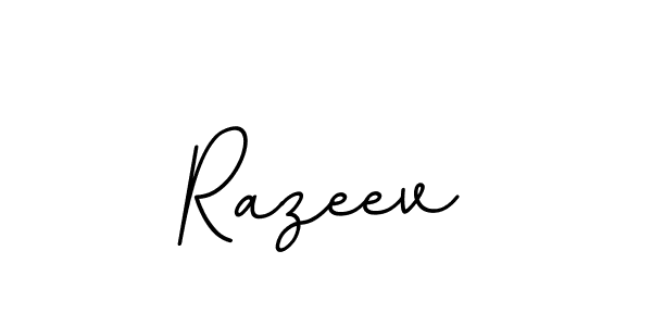 You should practise on your own different ways (BallpointsItalic-DORy9) to write your name (Razeev) in signature. don't let someone else do it for you. Razeev signature style 11 images and pictures png