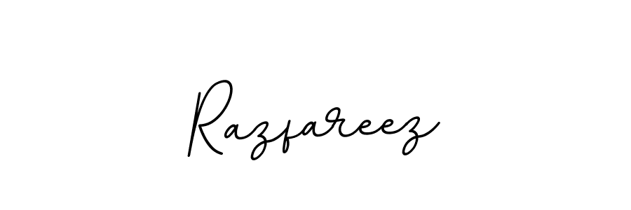 Create a beautiful signature design for name Razfareez. With this signature (BallpointsItalic-DORy9) fonts, you can make a handwritten signature for free. Razfareez signature style 11 images and pictures png